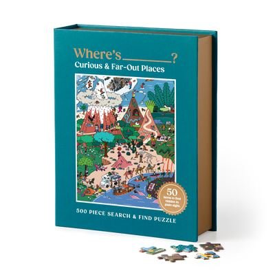 Cover for Galison · Where's ________? Curious and Far Out Places 500 Piece Search and Find Puzzle (GAME) (2024)