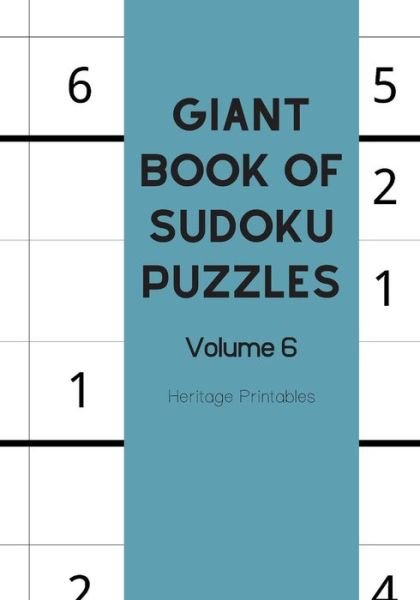 Cover for Heritage Printables · Giant Book of Sudoku Puzzles Volume 6 (Pocketbok) (2019)