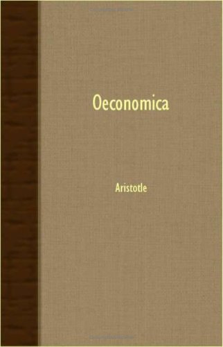 Cover for Aristotle · Oeconomica (Paperback Book) (2007)