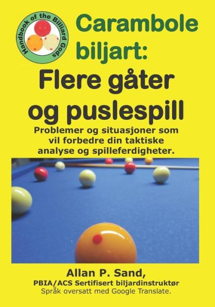 Cover for Allan P Sand · Carambole Biljart - Flere G ter Og Puslespill (Paperback Book) (2019)