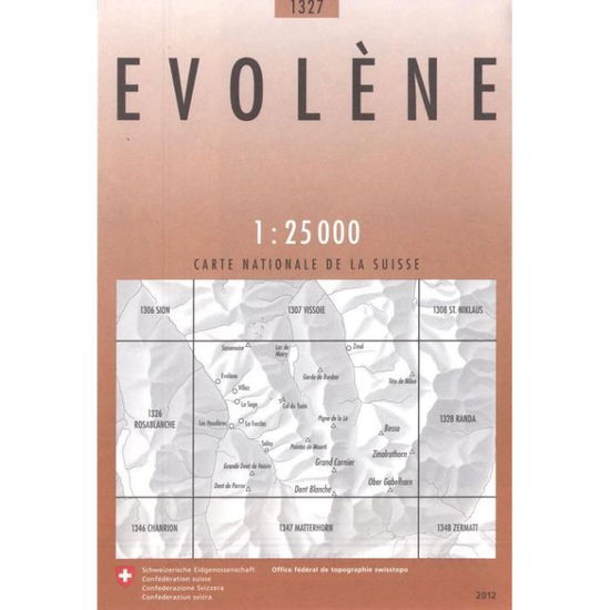 Cover for Switzerland Swisstopo · Evolene 2018 (Map) (2020)