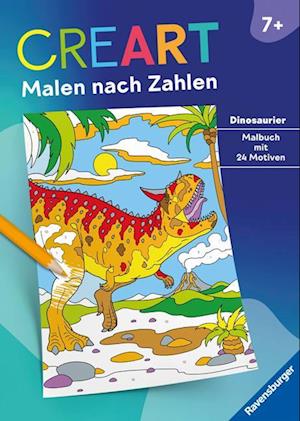 Cover for Stefan Richter · Ravensburger CreArt Malen nach Zahlen ab 7: Dinosaurier, Malbuch, 24 Motive (Book) (2024)