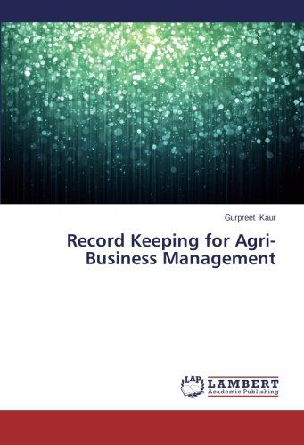 Cover for Gurpreet Kaur · Record Keeping for Agri-business Management (Paperback Book) (2014)