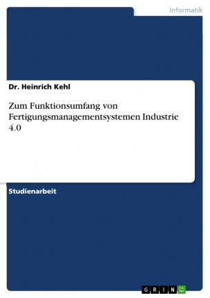 Cover for Kehl · Zum Funktionsumfang von Fertigungs (Bok)