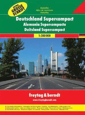 Germany Supercompact Road Atlas 2008 - Freytag-Berndt - Books - Freytag-Berndt - 9783707911275 - May 1, 2011