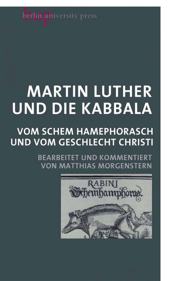 Cover for Luther · Martin Luther und die Kabbala (Buch)