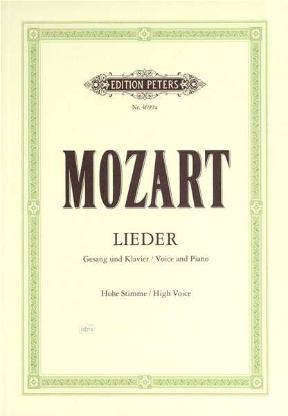 Cover for WA Mozart · Lieder,Gesang+Kl,hoch.EP4699a (Bog)