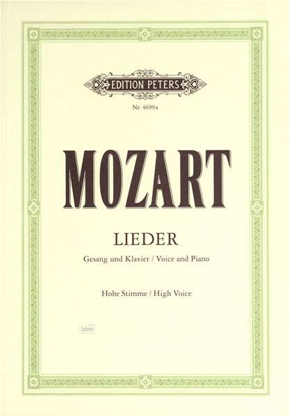 Cover for WA Mozart · Album of 50 Songs (Sheet music) (2001)