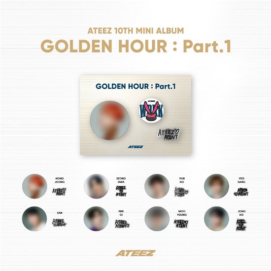 Golden Hour pt. 1 - Badge Set - ATEEZ - Koopwaar - KQ Ent. - 9957226958275 - 20 juli 2024