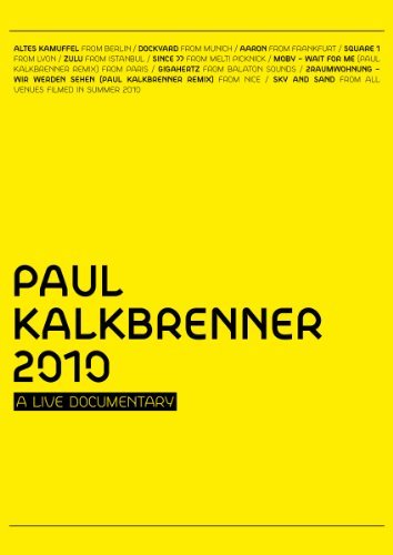 Cover for Paul Kalkbrenner · 2010: a Live Documentary (Blu-ray) (2010)