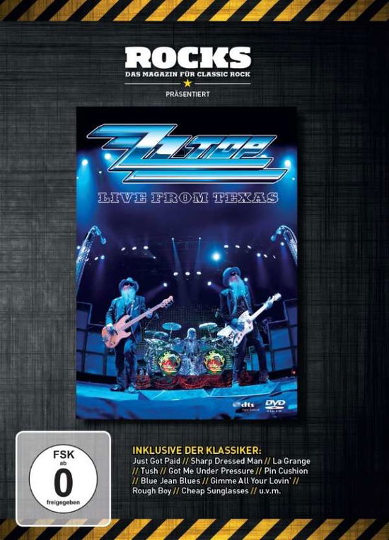 Cover for Zz Top · ROCKS-Da magazin für classic rock-Live from Texas (DVD) [Rocks edition] (2024)