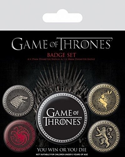 Game Of Thrones: The Four Great Houses (Pin Badge Pack) - Game Of Thrones - Fanituote -  - 5050293805276 - torstai 7. helmikuuta 2019