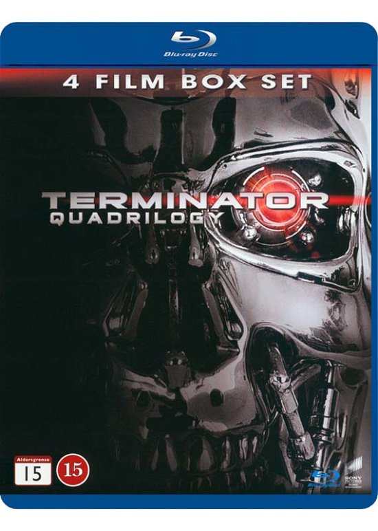 Cover for Terminator Quadrilogy · Terminator 1-4 (Blu-ray) (2015)