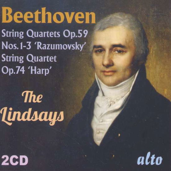 Beethoven: Razumovsky & Harp Quartets Op.59 (1-3) Op.74 - Lindsays - Musik - ALTO CLASSICS - 5055354420276 - 11. september 2015