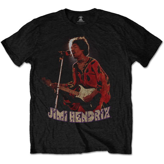 Cover for The Jimi Hendrix Experience · Jimi Hendrix Unisex T-Shirt: Orange Kaftan (Black) (T-shirt) [size S] [Black - Unisex edition] (2019)