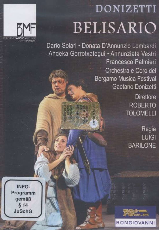 Cover for Donizetti / Solari / Lombardi / Vestri / Gorrotxat · Belisario (DVD) (2014)