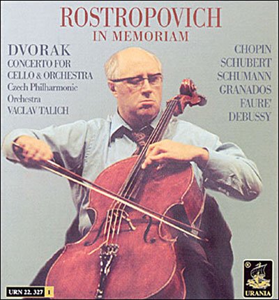 Cello Concerto - Dvorak / Chopin / Rostropovich / Cpo / Talich - Musik - URA - 8025726223276 - 24. juli 2007