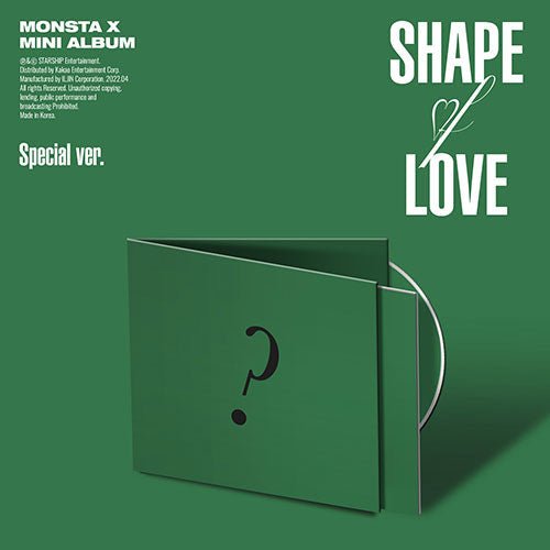 SHAPE OF LOVE (SPECIAL VER.) - Monsta X - Musikk - STARSHIP ENTERTAINMENT - 8804775251276 - 30. april 2022