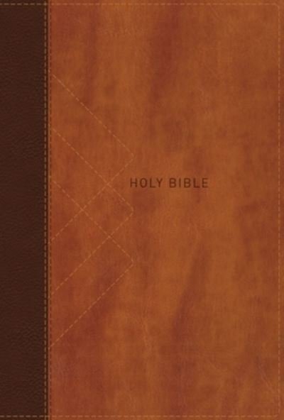 Cover for Zondervan · NIV, Thinline Bible, Giant Print, Leathersoft, Brown, Red Letter, Thumb Indexed, Comfort Print (Læderbog) (2023)