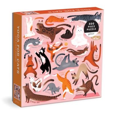 Cover for Galison · Yoga for Cats: 500 Piece Puzzle (SPIEL) (2021)