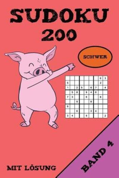 Cover for Kawaii Sudoku · Sudoku 200 Schwer Mit Loesung Band 4 (Taschenbuch) (2019)
