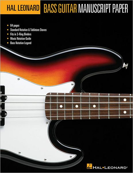 Hal Leonard Bass Guitar Manuscript Paper - Hal Leonard Publishing Corporation - Książki - Hal Leonard Corporation - 9781423492276 - 2010