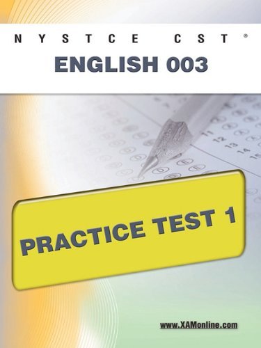 Cover for Sharon Wynne · Nystce Cst English 003 Practice Test 1 (Paperback Book) (2011)