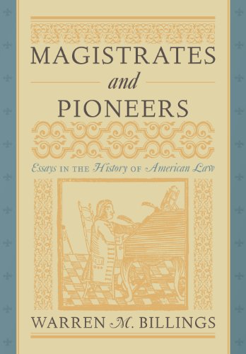 Cover for Warren M. Billings · Magistrates and Pioneers (Hardcover Book) (2011)