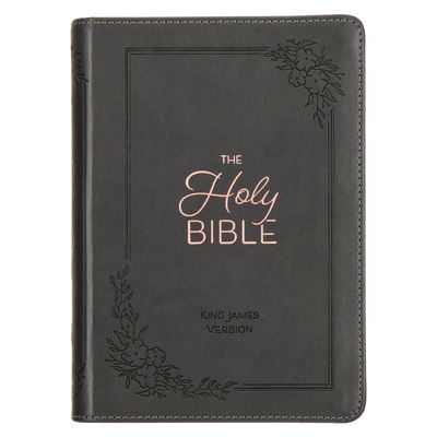 Cover for KJV LP Compact Charcoal Rose Gold Foil Bible (Book) (2023)