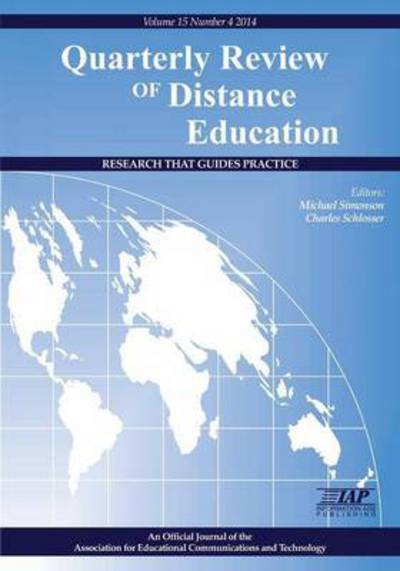 Cover for Michael Simonson · Quarterly Review of Distance Education Volume 15, Number 4, 2014 (Pocketbok) (2015)