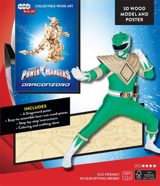 IncrediBuilds: Power Rangers: Dragonzord 3D Wood Model and Poster - Incredibuilds - Insight Editions - Bøger - Insight Editions - 9781682981276 - 1. marts 2019