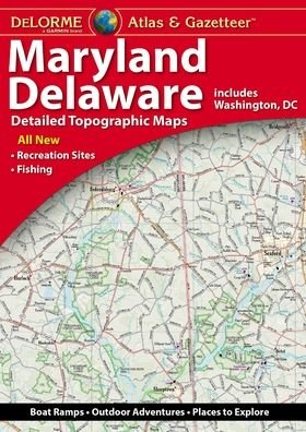 Cover for Rand McNally · Delorme Maryland / Delaware Atlas &amp; Gazetteer (Paperback Bog) (2019)
