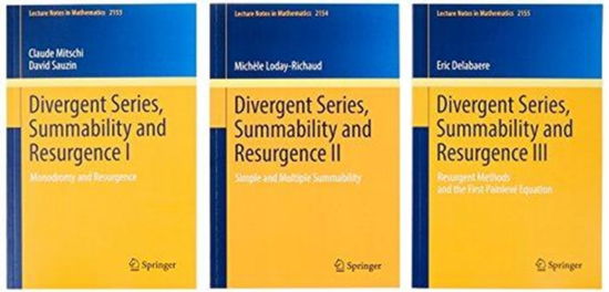 Cover for Eric Delabaere · Divergent Series, Summability and Resurgence I-III - Lecture Notes in Mathematics (Paperback Book) [1st ed. 2016 edition] (1901)