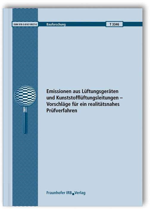 Cover for Scherer · Emissionen aus Lüftungsgeräten (Book)