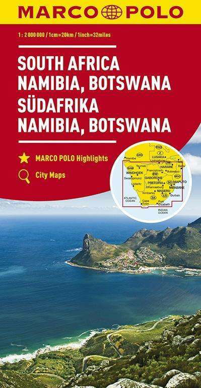 South Africa, Namibia & Botswana Marco Polo Map - Marco Polo Maps - Marco Polo - Książki - MAIRDUMONT GmbH & Co. KG - 9783829739276 - 15 września 2022