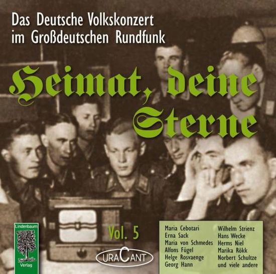 Cover for Fridhardt Pascher · Heimat, deine Sterne. Das Volkskonzert im Großdeutschen Rundfunk. Vol.5 (CD) (2011)