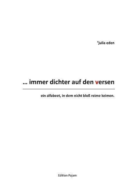 Cover for Eden · Immer Dichter Auf den Versen (Bok)