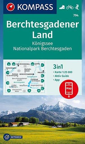 Kompass Wanderkarte: Berchtesgadener Land, Königssee, Nationalpark Berchtesgaden - Mair-Dumont / Kompass - Boeken - Kompass - 9783991210276 - 1 april 2021