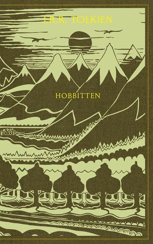 Cover for J.R.R. Tolkien · Gyldendals Kronjuveler: Hobbitten (Indbundet Bog) [12. udgave] (2022)