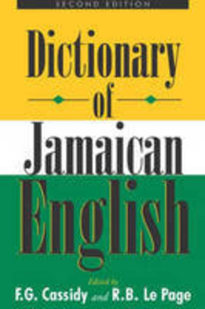 Cover for Frederic Gomes Cassidy · Dictionary of Jamaican English (Paperback Book) (2003)