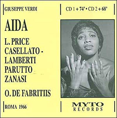 Cover for Giuseppe Verdi · Aida [roma 1966] (De Fabritiis, Price) (CD) (2006)