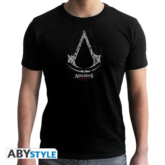 ASSASSINS CREED - Tshirt - Crest - man SS black - - T-Shirt Männer - Merchandise - ABYstyle - 3665361044277 - 7. februar 2019