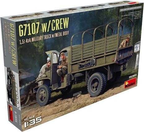 Cover for Miniart · 1/35 G7107 W/Crew 15T 4X4 Cargo Truck W/Metal Body (Legetøj)