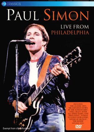 Cover for Paul Simon · Live from Philadelphia (DVD) (2009)