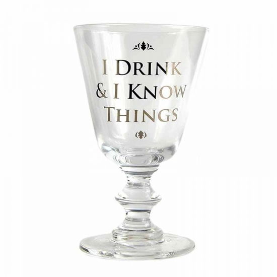 Drink And Know Things - Game of Thrones - Merchandise - HALF MOON BAY - 5055453452277 - 1. december 2019