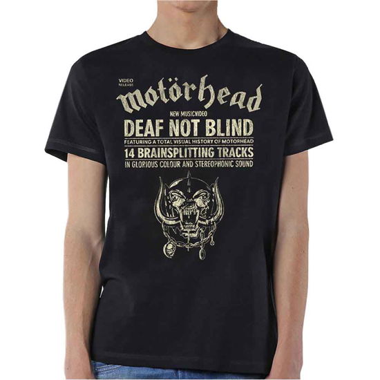 Motorhead Unisex T-Shirt: Deaf Not Blind - Motörhead - Merchandise - Global - Apparel - 5056170604277 - 