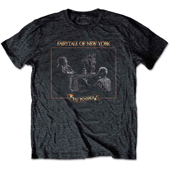 The Pogues Unisex T-Shirt: Fairytale Piano - Pogues - The - Merchandise -  - 5056561006277 - October 14, 2021