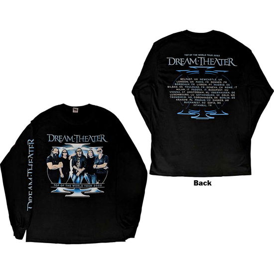 Cover for Dream Theater · Dream Theater Unisex Long Sleeve T-Shirt: Band Photo TOTW Tour 2022 (Black) (Back Print &amp; Ex-Tour) (CLOTHES) [size XL] (2024)