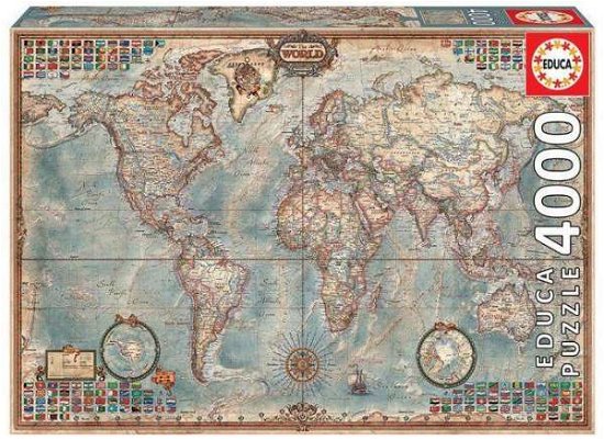 Cover for Historical World Map 4000pc Puzzle (Pocketbok) (2023)