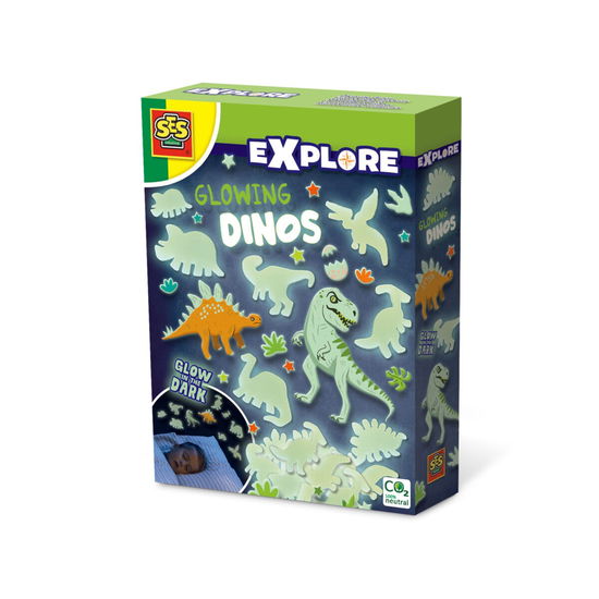 Cover for Ses · SES Glowing Dino\'s Foam Stickers 24st. (Zabawki)